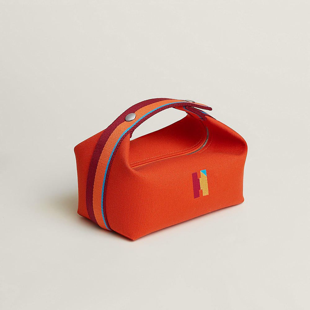 Trousse Bride-à-Brac H Pavillon, petit modèle - Marron | Hermès Canada